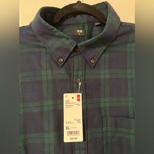UNIQLO Men’s Flannel in Green/Navy